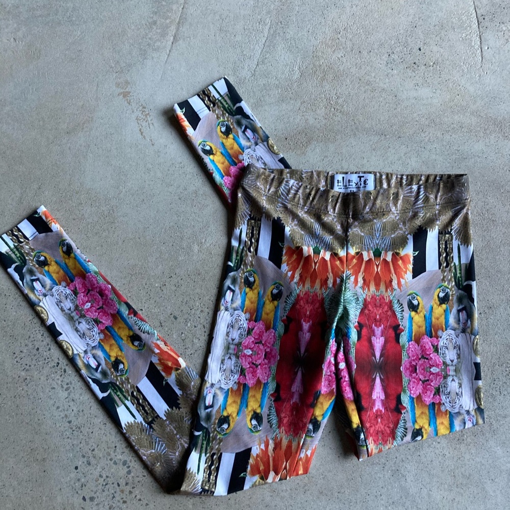 Legging pants- floral design by eLeyTe